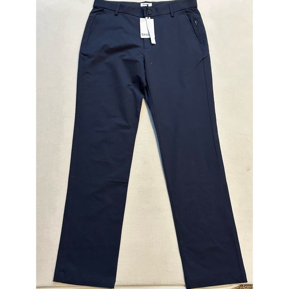 NWT Brady Brand Structured Stretch Tech Golf Pant M32A004 33Wx34L Dark Sapphire - Picture 1 of 6